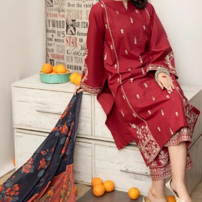 PURE LAWN 3PC EMBROIDERED
